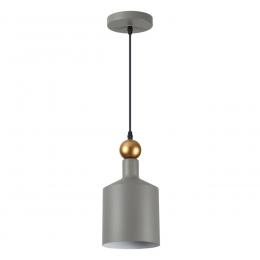 Odeon light 4086/1 PENDANT ODL19 377 серый/золотой Подвес Е27 1*40W 220V BOLLI  - 1 купить